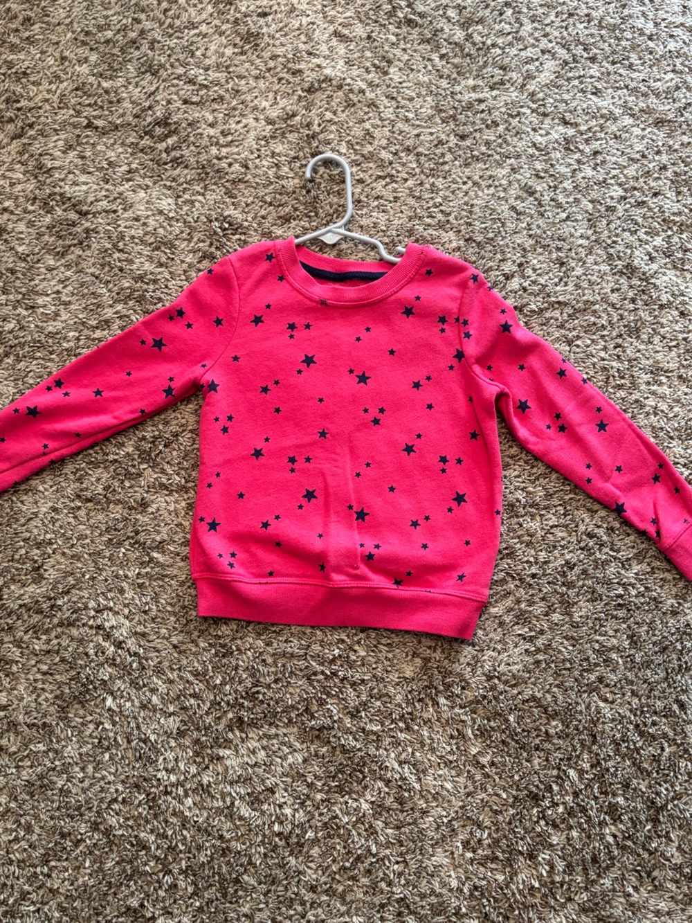 Cat & Jack Hot Pink Star Pullover Sweatshirt